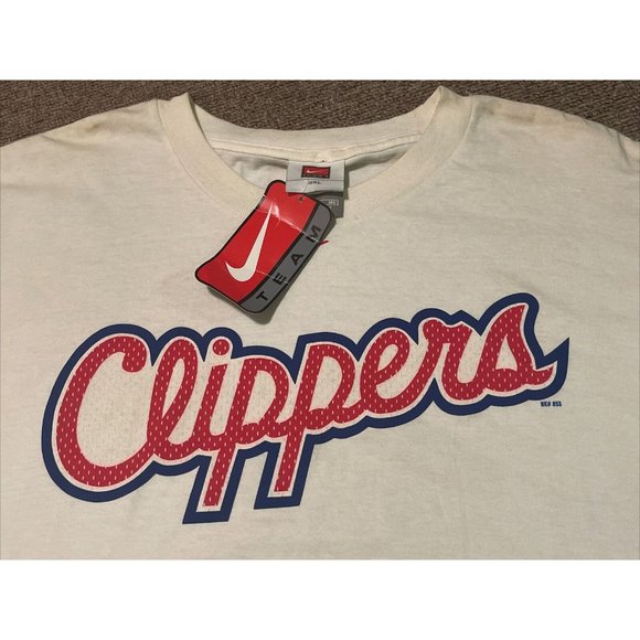 Vintage 2001 3XL Nike Team Lamar Odom LA Los Angeles Clippers NBA T-Shirt NWT - Picture 7 of 11